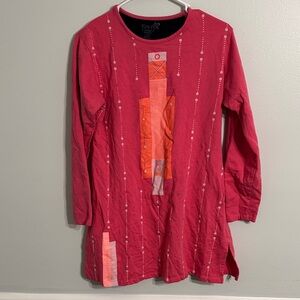 Women's Red and Orange Top